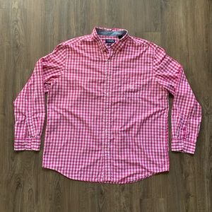 Chaps - Easy Care - Gingham - Long Sleeve - XXL